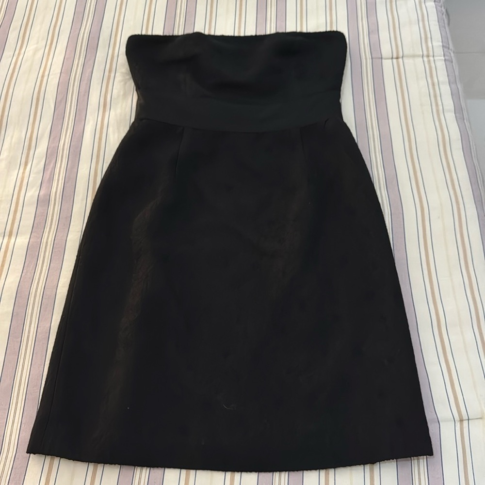 Ann Taylor Strapless Dress in Black Size 6P
